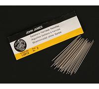 John James - RMLeatherSupply Harness Needles (Pack of 25) Blunt Tip for Leather, Quilting & Beadwork (Size 2)