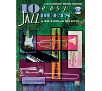 John la porta: 10 easy jazz duets for alto or baritone saxophone +cd
