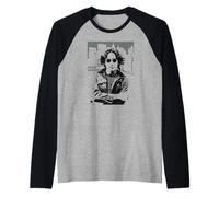 John Lennon Chanteur icône Légende Rock années 70 Manche Raglan