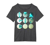 John Lennon - Eyes T-Shirt, Femme Grandes Tailles, Chiné Foncé, 3X