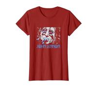 John Lennon - Gros Plan T-Shirt, Femme, Canneberge, M