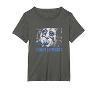 John Lennon - Gros Plan T-Shirt, Femme Grandes Tailles, Asphalte, 2X