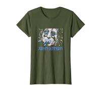 John Lennon - Gros Plan T-Shirt, Femme, Olive, XXL