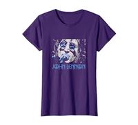 John Lennon - Gros Plan T-Shirt, Femme, Violet, M