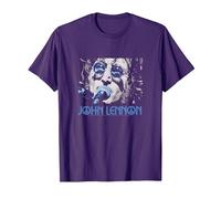 John Lennon - Gros Plan T-Shirt, Homme, Violet, 3XL