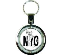 John Lennon - "NYC Power To The People" Porte-clés spinner RO7064 (taille unique) (Noir/Blanc)
