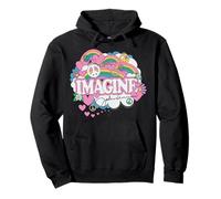 John Lennon Rainbows Love and Peace Sweat à Capuche