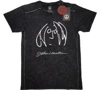 John Lennon - "Self Portrait" T-shirt homme/femme unie RO2013 (S) (Noir)