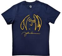 John Lennon - "Self Portrait" T-shirt homme/femme unie RO2013 (XL) (Bleu marine)