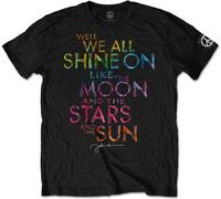John Lennon - "Shine on" T-shirt unie homme/femme RO2368 (XL) (Noir)