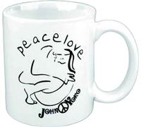 John Lennon - Tasse à café "Cuddle", céramique RO13178 (Taille unique) (Blanc/Noir)