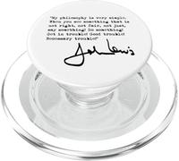 John Lewis Get in Trouble (Noir) PopSockets PopGrip pour MagSafe