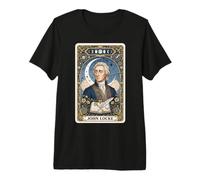 John Locke Libéralisme Philosophe Liberté T-Shirt Haut de Gamme