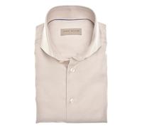 John Miller, Homme, Chemises, Beige, Taille: 4XL Chemise à Manches Longues Coupe Ajustée