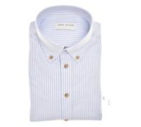 John Miller, Homme, Chemises, Bleu, Taille: M Lichtblauw 5142506