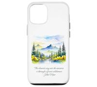 John Muir cite The Clearest Way Into The Universe Forest Coque pour iPhone 12/12 Pro