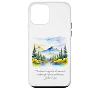 John Muir cite The Clearest Way Into The Universe Forest Coque pour iPhone 12 Mini