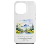 John Muir cite The Clearest Way Into The Universe Forest Coque pour iPhone 13 Pro