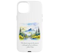 John Muir cite The Clearest Way Into The Universe Forest Coque pour iPhone 15 Plus