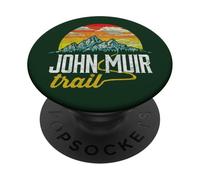 John Muir Trail - T-Shirt Graphique Vintage Vieilli PopSockets PopGrip Adhésif