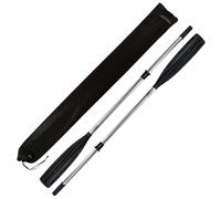 John Paddle Lot de 2 pagaies en aluminium avec brassard et sac de transport - Léger et robuste pour bateaux à rames, bateaux de sauvetage et petits véhicules nautiques