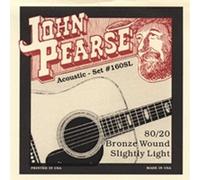 John Pearse Strings® 160SL Jeu de Cordes pour Guitare Acoustique - 80/20 Bronze Wound - Slightly Light Gauge 11-50
