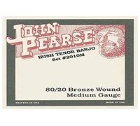 John Pearse Strings® 2010M Jeu de Cordes pour Irish Tenor Banjo - 80/20 Bronze wound - Medium Gauge