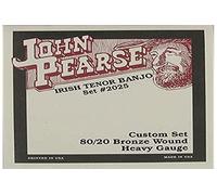 John Pearse Strings® 2025H Jeu de Cordes pour Irish Tenor Banjo - 80/20 Bronze wound - Heavy Gauge