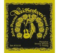 John Pearse Strings® 3110 Jeu de Cordes pour Guitare Weissenborn® Steel - Phosphor Bronze - G-Tuning