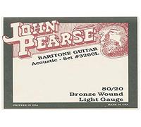 John Pearse Strings® 3260L Jeu de Cordes pour Guitare Acoustique Baritone - 80/20 Bronze - Standard Tuning - Light Gauge