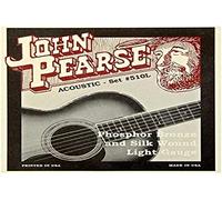 John Pearse Strings® 510L Jeu de Cordes pour Guitare Acoustique - Phosphor Bronze And Silk Wound - Light Gauge 11-49