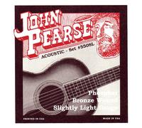 John Pearse Strings® 550SL Jeu de Cordes pour Guitare Acoustique - Phosphor Bronze Wound - Slightly Light Gauge 11-50