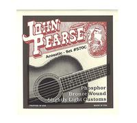 John Pearse Strings® 570C Jeu de Cordes pour Guitare Acoustique - Phosphor Bronze Wound - Slightly Light Customs 11-52