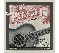 John Pearse Strings® 620HS Jeu de Cordes pour Guitare Acoustique - Phosphor Bronze Wound - High Strung 12-30
