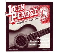 John Pearse Strings® 700M Jeu de Cordes pour Guitare Acoustique - Phosphor Bronze Wound - Medium Gauge 13-56