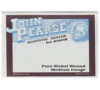 John Pearse Strings® 980M Jeu de Cordes pour Guitare Acoustique - Pure Nickel Wound - Medium Gauge 013/057