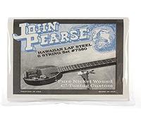 John Pearse Strings Strings 7380 Jeu de Cordes pour Hawaiin Lap-Steel 6-Cordes - Pure Nickel Wound - C6-Tuning