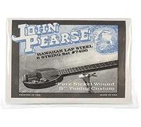 John Pearse Strings Strings 7400 Jeu de Cordes pour Hawaiin Lap-Steel 6-Cordes - Pure Nickel Wound - B11-Tuning