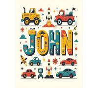 John Personalized Sketch Book: Glossy Cover with 100+ Pages for drawing, coloring and using imagination. First few sheets have idea starters. Features ... go, and better than screens and electronics.