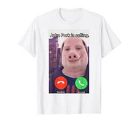 John Pork Appelle Un téléphone de réponse drôle T-Shirt Graphique avec Valeur