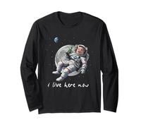 John Pork Meme Humour I Live Here Now Astronaute Manche Longue