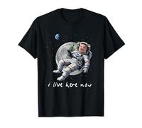 John Pork Meme Humour I Live Here Now Astronaute T-Shirt