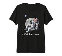 John Pork Meme Humour I Live Here Now Astronaute T-Shirt Haut de Gamme