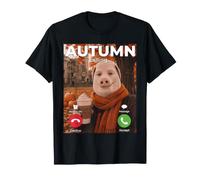 John Pork Selfie Automne Appel Citrouille Épices Saison d'automne T-Shirt