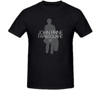 John Prine Fair Square EP O-Neck 100% Cotton Short Sleeve Unisex T-Shirt M