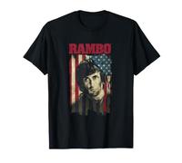 John Rambo Affiche de Film rétro Drapeau américain T-Shirt
