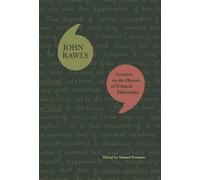John Rawls Lectures on the History of Political Philosophy (Poche)