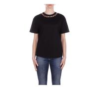 John Richmond - Back Logo T-shirt - Femme - Tops - Noir - Taille: 38 FR