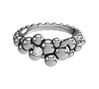 John Richmond - Bague avec des perles pointues et un diamant - Femme - Accessoires - Gris - Taille: ONE Size