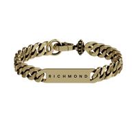 John Richmond - Bracelet chaîne avec plaque - Femme - Accessoires - Jaune - Taille: ONE Size